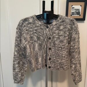 Vintage Fuzzy Cropped Cardigan